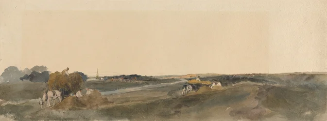 Fenaison sur les rives d